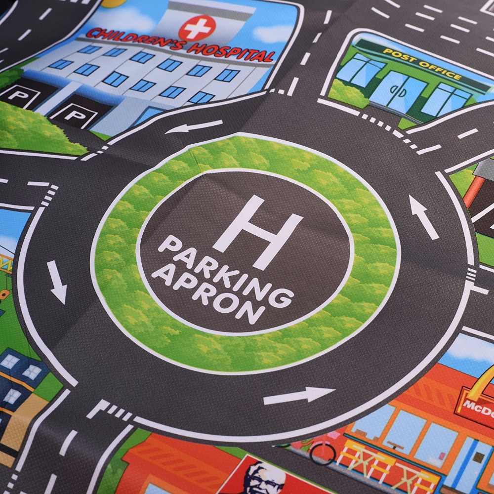 Car Play Mat Parking Road Map